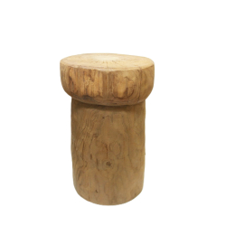 Stolik Stołek okrągły Donica pełne drewno TEAK 45cm